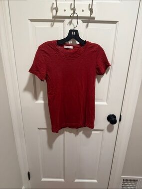 Stateside Short Sleeve Tee in Deep Red